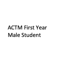 Book an Appointment with ACTM First Year Male for Massage Therapy
